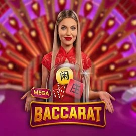 Official Live Casino logo: Mega Baccarat by Pragmatic Play at Nordspin Casino